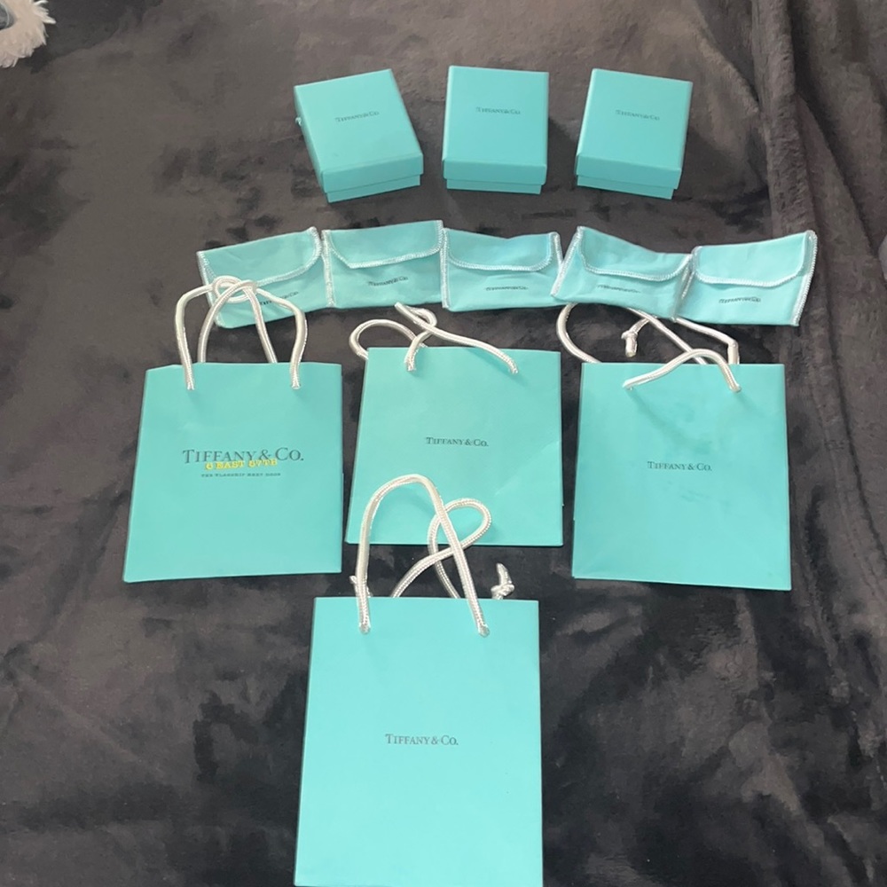 Tiffany &Co. Just shopping bags Jewelry bags and boxes